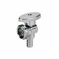 American Imaginations 0.75 in. Unique Chrome Ball Valve in Stainless Steel-Brass AI-37851